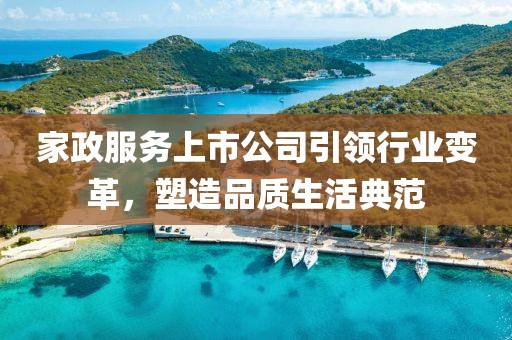 家政服務上市公司引領行業變革，塑造品質生活典范