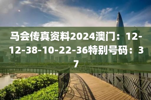 馬會傳真資料2024澳門：12-12-38-10-22-36特別號碼：37