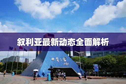 敘利亞最新動態全面解析