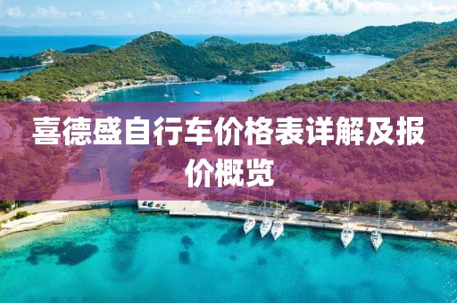 喜德盛自行車價格表詳解及報價概覽