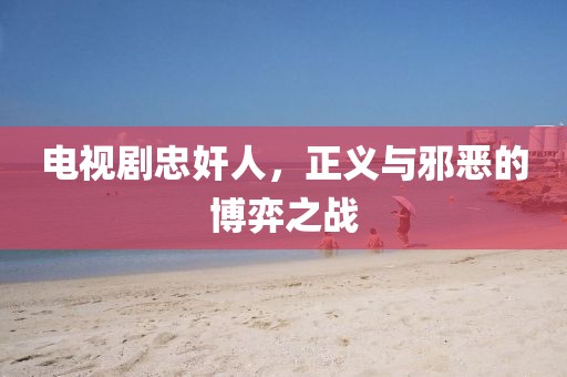 電視劇忠奸人，正義與邪惡的博弈之戰