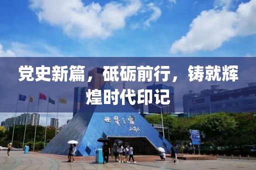黨史新篇，砥礪前行，鑄就輝煌時代印記