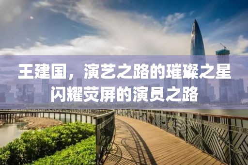 王建國，演藝之路的璀璨之星閃耀熒屏的演員之路