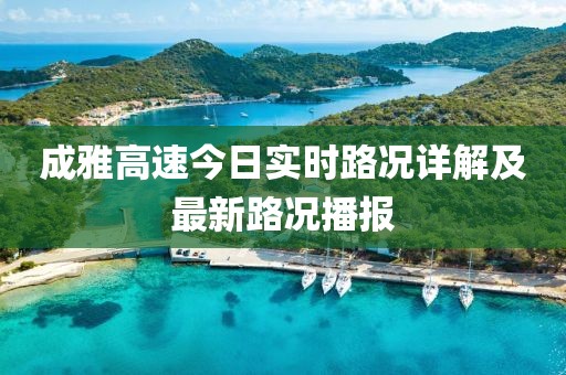 成雅高速今日實時路況詳解及最新路況播報
