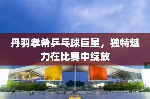 丹羽孝希乒乓球巨星，獨特魅力在比賽中綻放