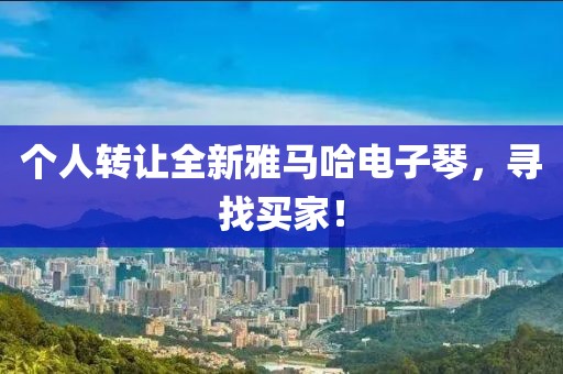 個人轉讓全新雅馬哈電子琴，尋找買家！