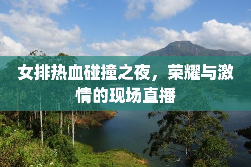 女排熱血碰撞之夜，榮耀與激情的現場直播