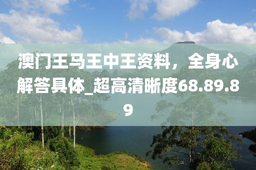 澳門王馬王中王資料，全身心解答具體_超高清晰度68.89.89