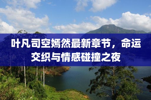 葉凡司空嫣然最新章節，命運交織與情感碰撞之夜