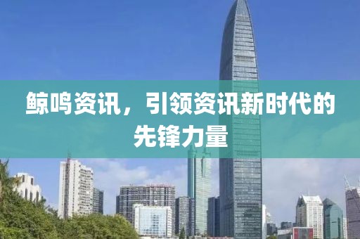 鯨鳴資訊，引領資訊新時代的先鋒力量
