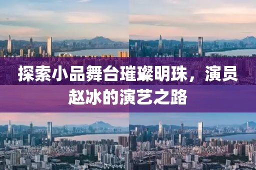 探索小品舞臺璀璨明珠，演員趙冰的演藝之路