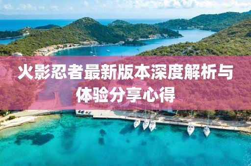 火影忍者最新版本深度解析與體驗分享心得