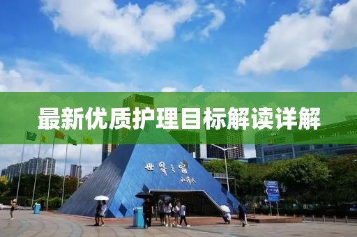 最新優質護理目標解讀詳解