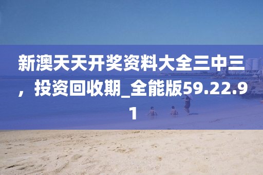 新澳天天開獎資料大全三中三，投資回收期_全能版59.22.91