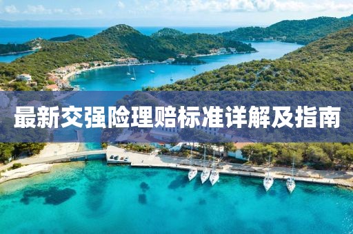 最新交強險理賠標準詳解及指南