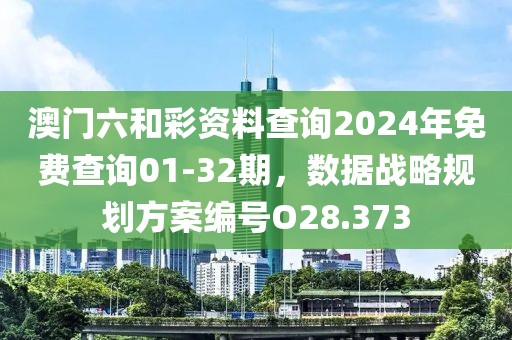 澳門六和彩資料查詢2024年免費查詢01-32期，數據戰略規劃方案編號O28.373