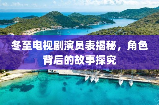 冬至電視劇演員表揭秘，角色背后的故事探究