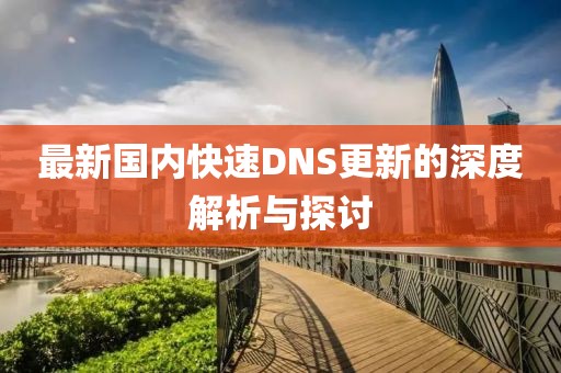 最新國內快速DNS更新的深度解析與探討