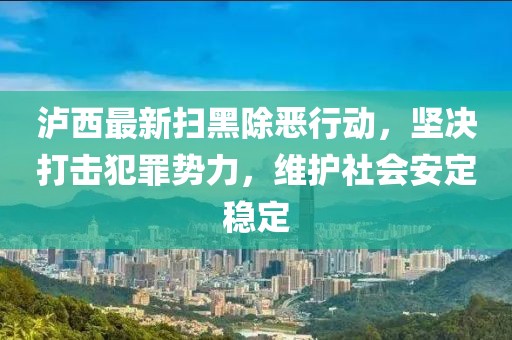 瀘西最新掃黑除惡行動，堅決打擊犯罪勢力，維護社會安定穩定