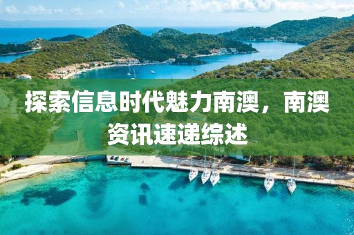 探索信息時代魅力南澳，南澳資訊速遞綜述