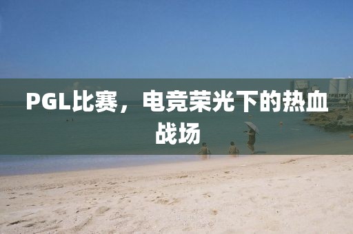 PGL比賽，電競榮光下的熱血戰場