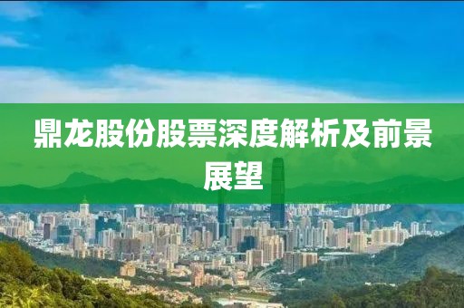 鼎龍股份股票深度解析及前景展望