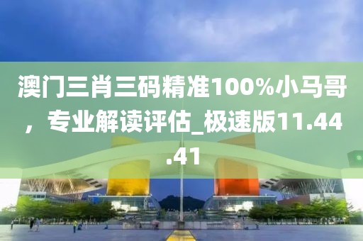 澳門三肖三碼精準100%小馬哥，專業解讀評估_極速版11.44.41