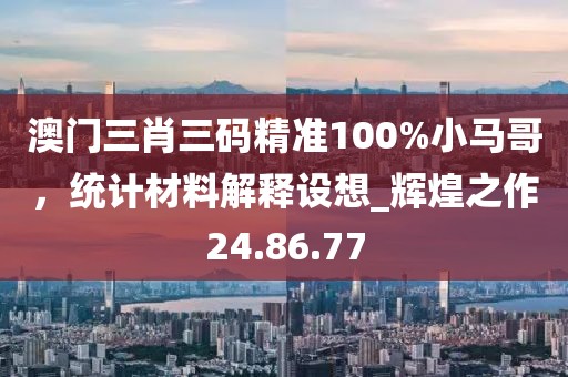 澳門三肖三碼精準100%小馬哥，統計材料解釋設想_輝煌之作24.86.77