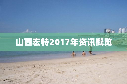 山西宏特2017年資訊概覽