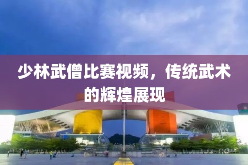 少林武僧比賽視頻，傳統武術的輝煌展現