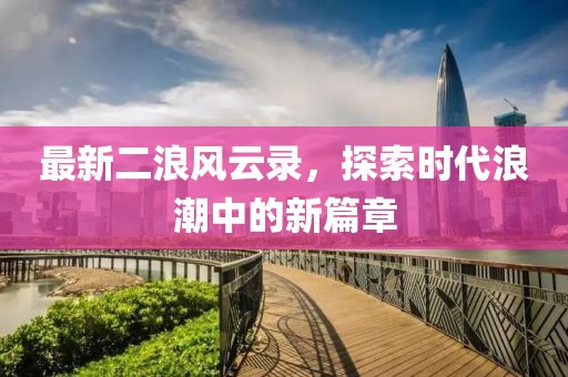 最新二浪風云錄，探索時代浪潮中的新篇章