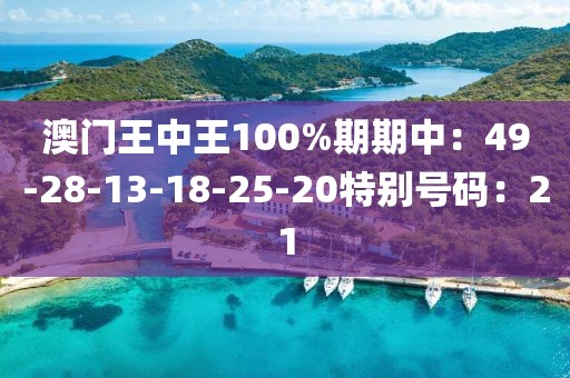 澳門王中王100%期期中：49-28-13-18-25-20特別號碼：21