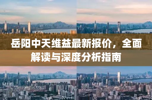 岳陽中天維益最新報價，全面解讀與深度分析指南