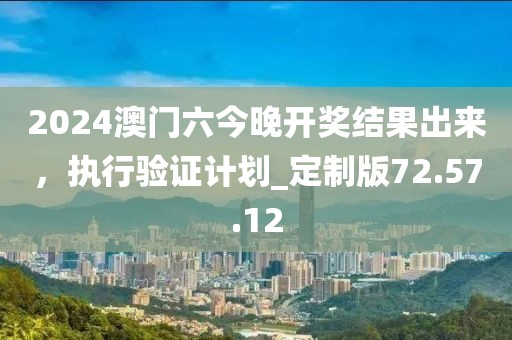 2024澳門六今晚開獎結果出來，執行驗證計劃_定制版72.57.12