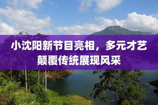 小沈陽新節目亮相，多元才藝顛覆傳統展現風采