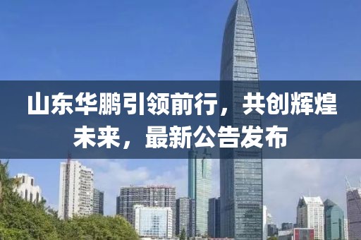 山東華鵬引領前行，共創輝煌未來，最新公告發布