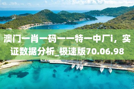 澳門一肖一碼一一特一中廠i，實證數據分析_極速版70.06.98