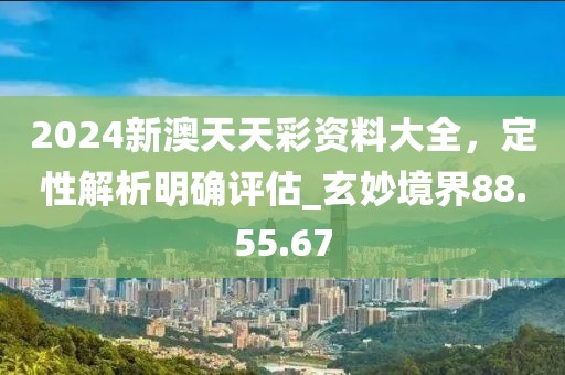 2024新澳天天彩資料大全，定性解析明確評估_玄妙境界88.55.67