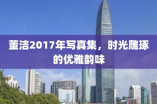 董潔2017年寫真集，時光雕琢的優雅韻味