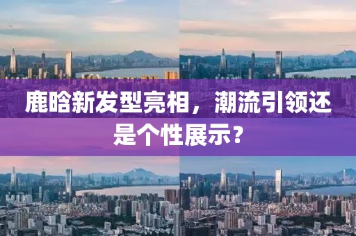 鹿晗新發型亮相，潮流引領還是個性展示？