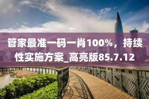管家最準一碼一肖100%，持續性實施方案_高亮版85.7.12