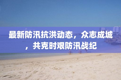 最新防汛抗洪動態，眾志成城，共克時艱防汛戰紀