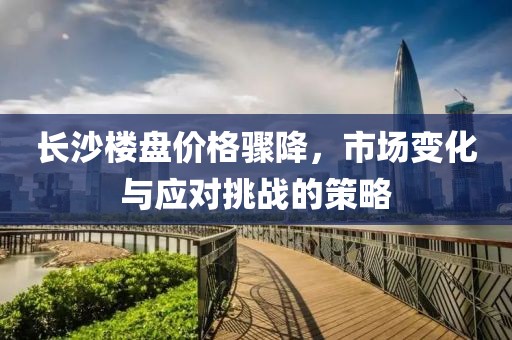 長沙樓盤價格驟降，市場變化與應對挑戰的策略