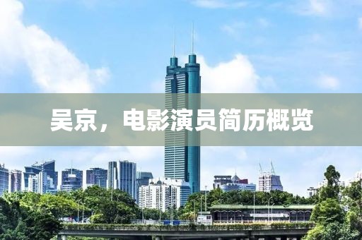吳京，電影演員簡歷概覽