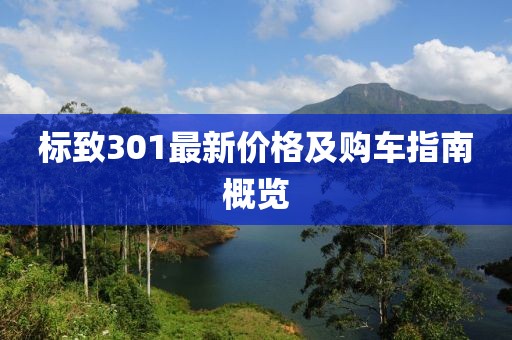 標致301最新價格及購車指南概覽