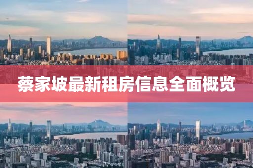 蔡家坡最新租房信息全面概覽
