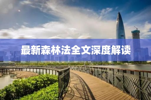 最新森林法全文深度解讀