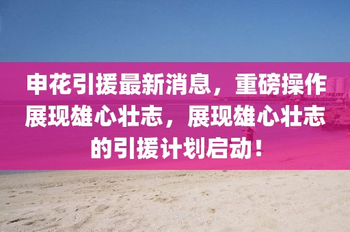 申花引援最新消息，重磅操作展現雄心壯志，展現雄心壯志的引援計劃啟動！