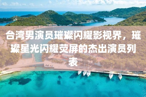 臺灣男演員璀璨閃耀影視界，璀璨星光閃耀熒屏的杰出演員列表