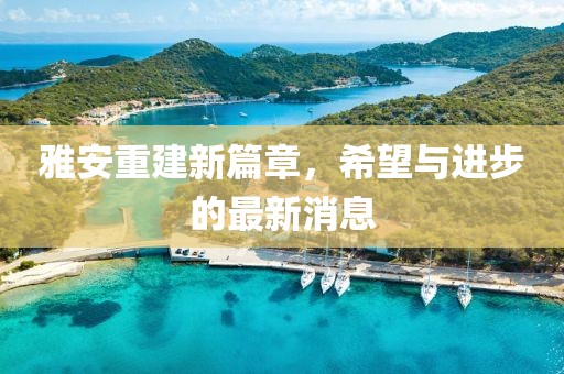 雅安重建新篇章，希望與進步的最新消息